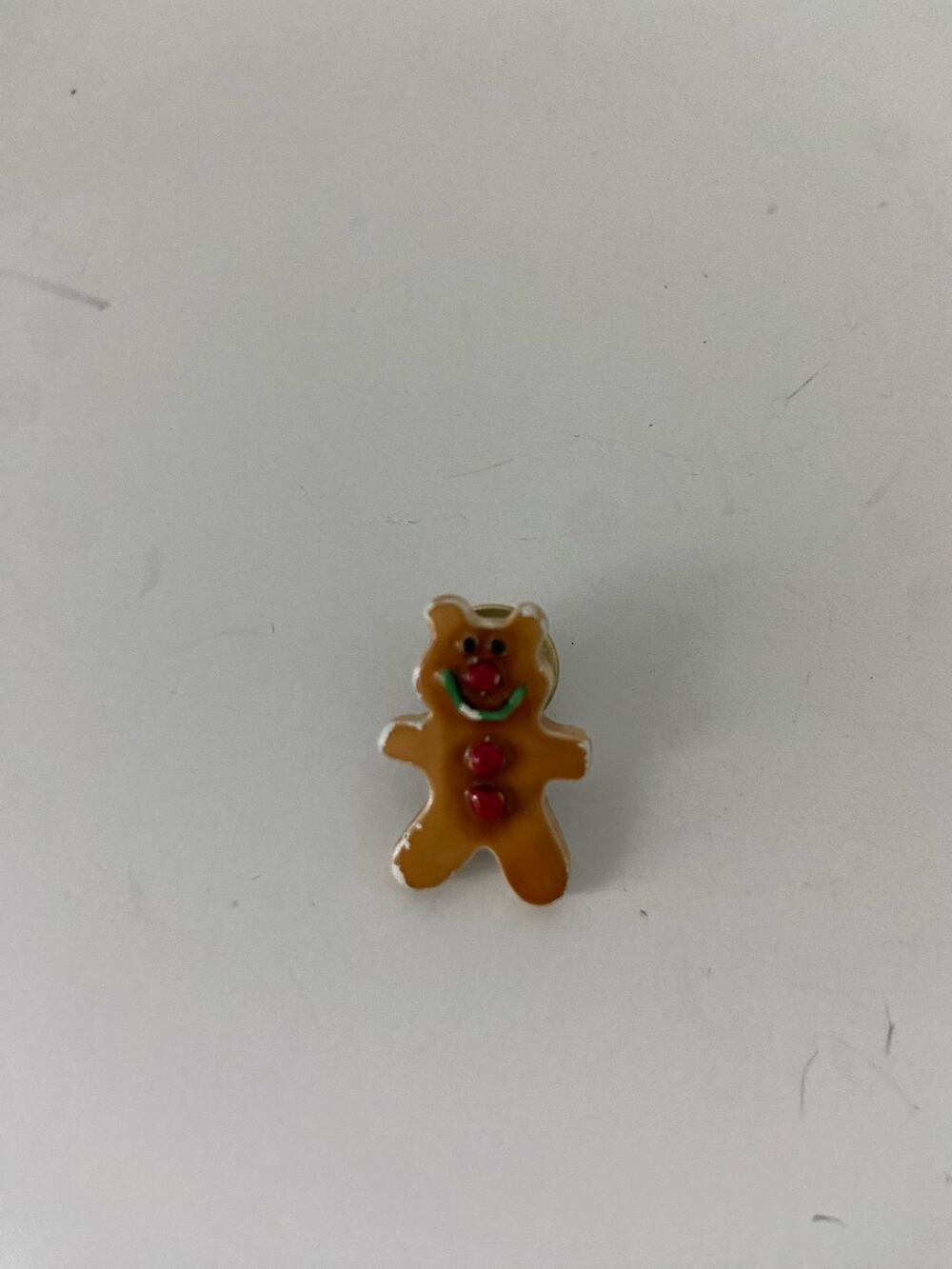 Vintage gingerbread man pin